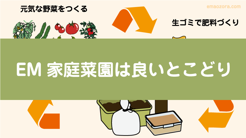 EM家庭菜園は良いとこどり
